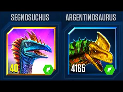 SEGNOSUCHUS VS ARGENTINOSAURUS | JURASSIC WORLD THE GAME