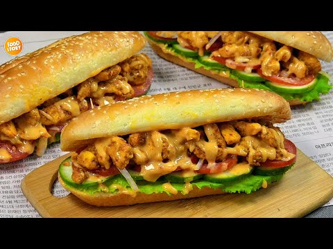 Chicken Subway Sandwich video thumbnail