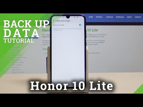How to Backup Data in Honor 10 Lite - Enable Google Backup