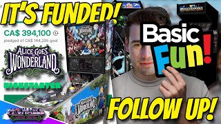 Basic Fun Arcades Follow Up Arcade1Up Competition? Alice Goes To Wonderland Pinball Kickstarter!