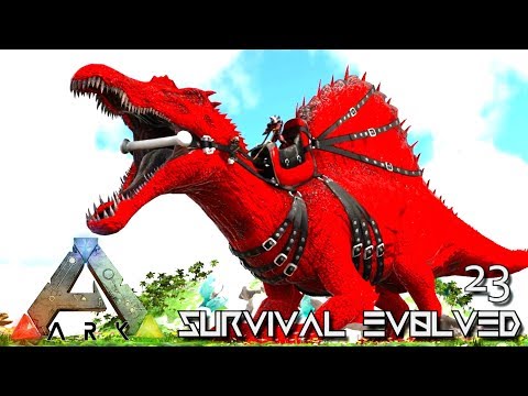 ARK: SURVIVAL EVOLVED: ALPHA SPINO TAMING & CHIEFTAIN BOSS E23 !!! ( ARK EXTINCTION CORE MODDED )