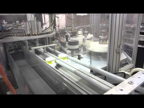 TZ120 running detergent caps. 150 lables a minute. Heat Transfer ( Therimage ) Video 13