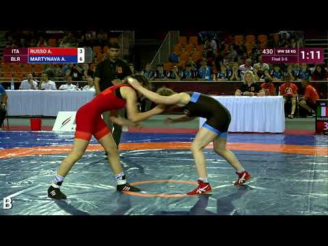 BRONZE WW - 58 kg: A. RUSSO (ITA) v. A. MARTYNAVA (BLR)