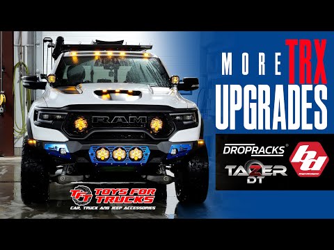More TRX Upgrades - DropRacks Roof Rack - Z Automotive Tazer DT - Kuat IBEX Rack - Baja Designs LP6