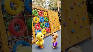  Little Duck & Puppy Play Climbing, Then Enjoy Lobster Feast!#duck