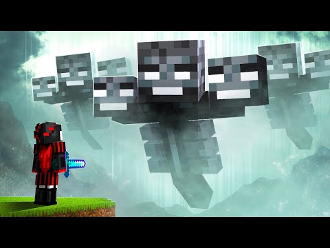 Fighting 3 WITHERS with NO ARMOR...