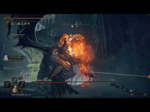 Terrible Elden Ring - Magma Wyrm Makar boss