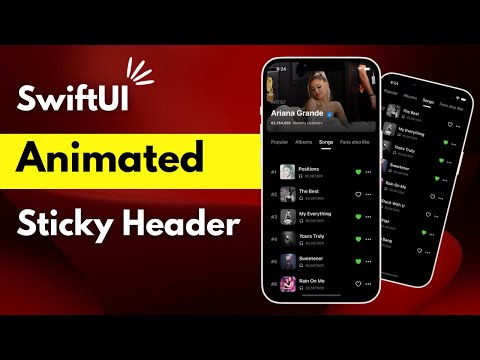SwiftUI Animated Sticky Header - Xcode 13 - SwiftUI Tutorial