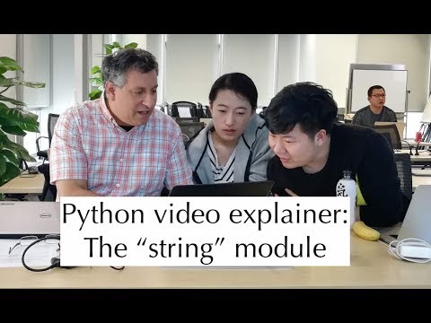 Python standard library: The "string" module