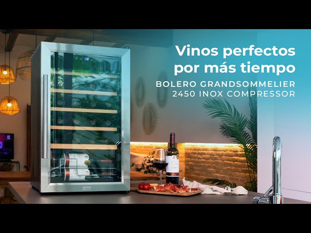 Adega de Vinho Cecotec 00125 Independente 24 Garrafas Acero Inoxidável Adega de Vinho Cecotec 00125 Independente 24 Garrafas Acero Inoxidável video