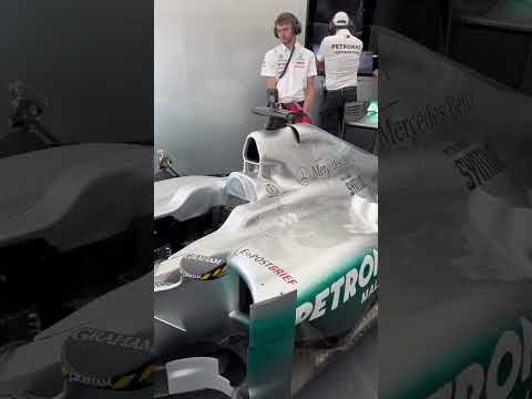 Mercedes 2011 F1 Car Plays National Anthem of Great Britain. 🎶