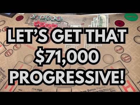PAI GOW POKER in LAS VEGAS! LET’S GET THAT $71.000 PROGRESSIVE!!! 🍀👀 #Poker