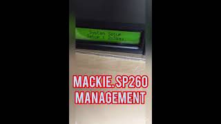 Video thumbnail for DLMS MACKIE SP260 /MANAGEMENT by BOSSA_GROUP
