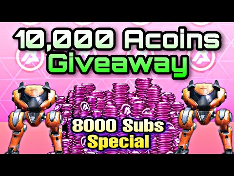 Giveaway 10,000 Acoins ✨ - 8k Subs Special ✅ || Mech Arena Robot Showdown ||