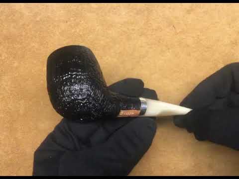 Pipa Il Ceppo gr.1 con vera in argento e bocchino in corno (CE71)