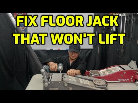 HOW TO FIX A FLOOR JACK THAT WON'T LIFT OR PUMP ALL THE WAY