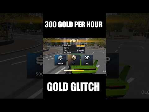 GOLD GLITCH IN CAR X STREET #asphalt9 #shorts #carxstreet