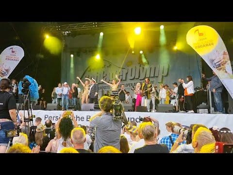 Letzter Auftritt von Frank Zander - Der Ententanz.SchlagerOlymp in Berlin am 12.8.23