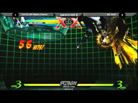 FGTVLive UMvC3 (4/20/12) Fraud-Free Fridays (WF) - Filipino Champ Vs. GCYoshi