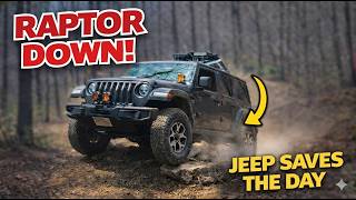 Ranger Raptor Broke Before Peters Mill Run… Jeep Rubicon Takes Over