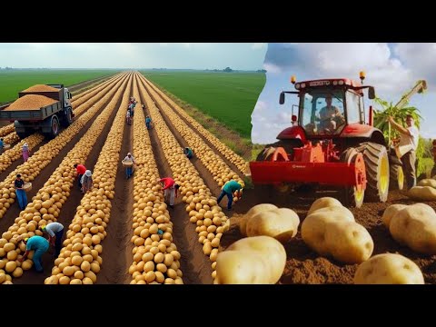 How Potato Chips Are Made From Farm to Factory 🥔 | Massive-Scale Modern Farming!