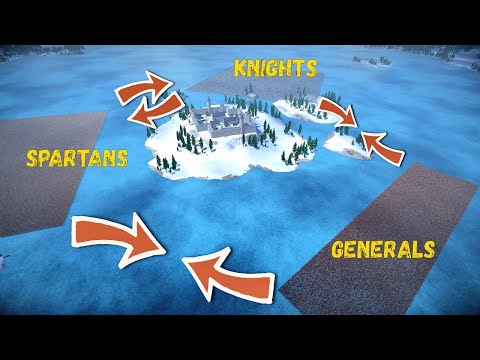 Battle Of 3 Armies: Spartans - Knights - Generals - UEBS 2