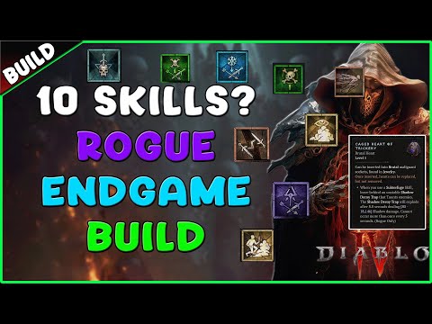 Diablo 4 - NEW BEST Rogue ENDGAME Build ~ TEN SKILLS??? Season 1 Guide Level 50-100 ~