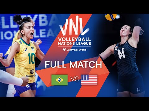 Волейбол BRA vs. USA — Final | Women’s Full Match | VNL 2021