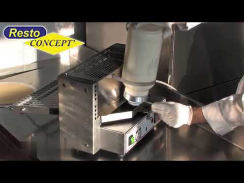 video 2, Crêpière automatique 4 crêpes Ø 15cm