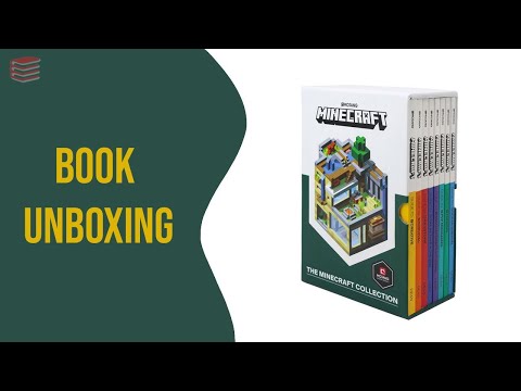 The Official Minecraft Guide 8 Book Box Set Collection by Mojang - Book Unboxing