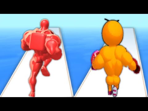 Muscle Rush vs Level Up Runner All Levels / Max Level Gameplay 2022