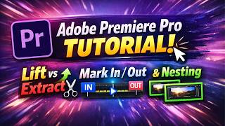 Adobe Premiere Pro Tutorial | Lift vs Extract, Mark In/Out & Nesting