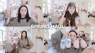 HAUL 🛒  春装登场🍃 条纹控⛓️ 牛仔裤👖拉花缸☕️三岁女宝新衣🦢
