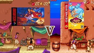 Aladdin(SNES) V Aladdin 2(Mega Drive port of the SNES Version