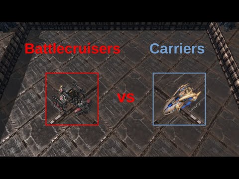 Starcraft 2 | Battlecruisers vs Carriers | Who win?
