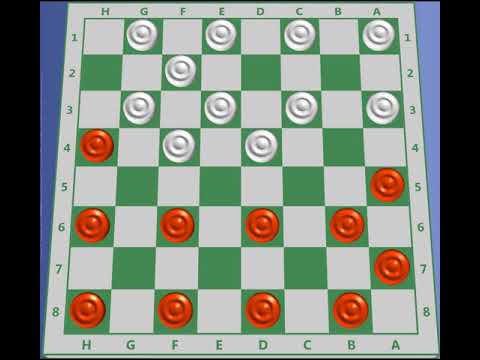 Jogo de Damas - Golpe das Negras na Abertura Cruz 10