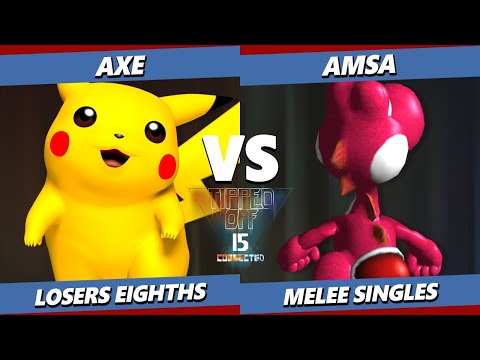 Tipped Off 15 TOP 8 - aMSa (Yoshi) Vs. Axe (Pikachu) Smash Melee - SSBM