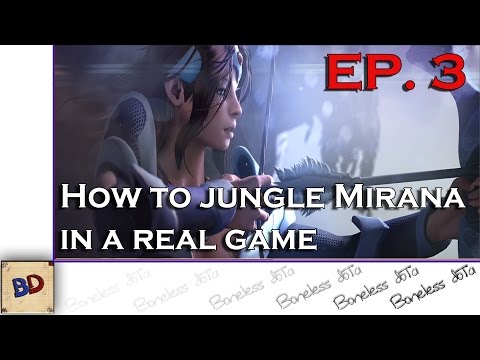 Dota 2 How to jungle Mirana in real game #3  | 18 min. Aghanim´s Scepter