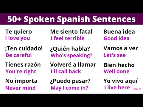 Learn 60 Daily Use Spanish Sentences in just 8 minutes!