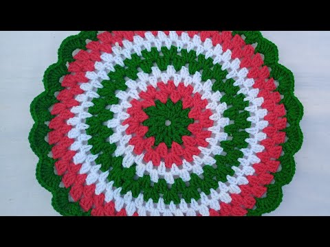 Thalposh Crochet Rumal Design | DIY Table MAT Making At Home | Beautiful Crosia Thalposh Design