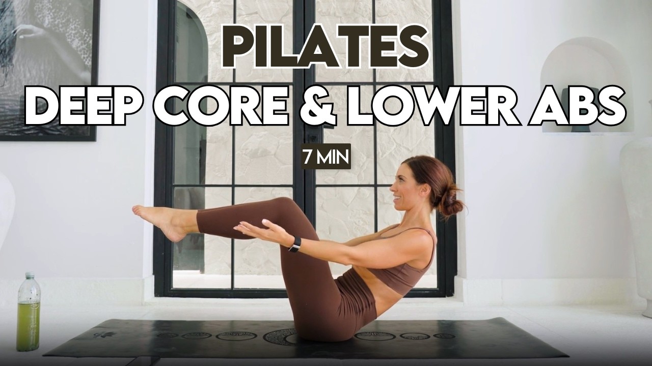 7 Min Pilates Deep Core & Lower Abs | Reformer-Inspired At Home Workout with Lilly Sabri
