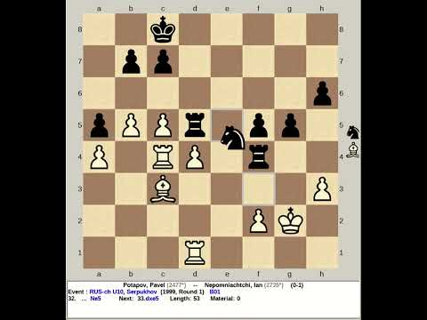 Potapov, Pavel vs Nepomniachtchi, Ian | RUS Championship U10, Serpukhov 1999 #chess