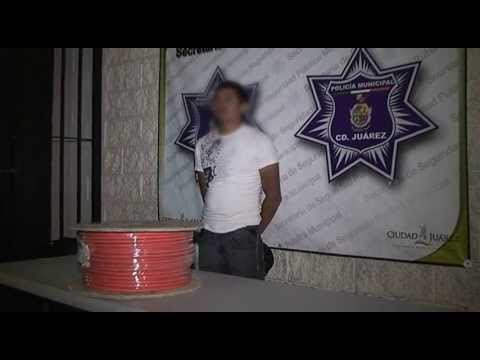 Sorprenden a empleado de maquiladora en Cd. Juárez con más de 100 kg de cobre que robó