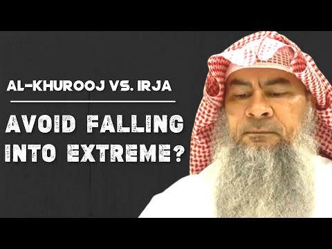 Traits of Khawarij is they declare takfeer, how to avoid falling into the other extreme (Irja)?