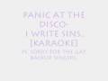 Panic at the disco- I Write Sins...[REAL Karaoke ...