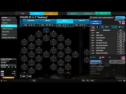 Lets Play Mechwarrior Online Cyclops-CP-11-P Skill Trees #023 + Light Gauss Rifle