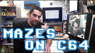 Creating Mazes on Commodore 64 | With cool visual effects