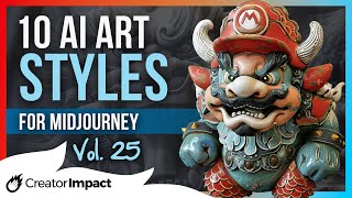 10 Fun Midjourney Styles & Prompt Tips: Vol 25