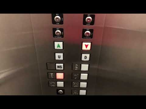 Epic Motor! Otis Bottom Drive Traction Elevator @ Waterloo City Hall - Waterloo, IA