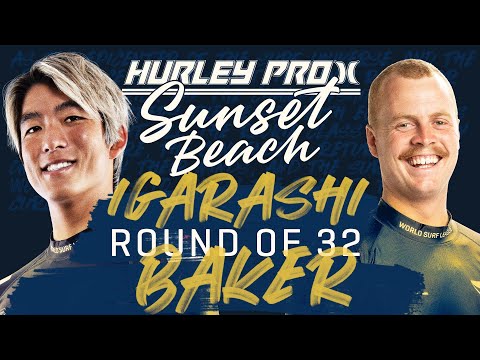 Kanoa Igarashi vs Jackson Baker | Hurley Pro Sunset Beach 2023 - Round of 32 Heat Replay